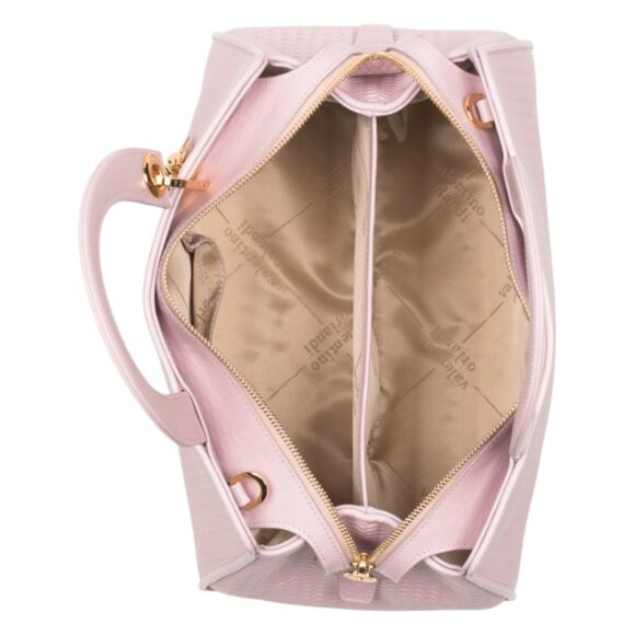 VALENTINO ORLANDI Made In Italy Leather Textured Satchel With Charms - Picture 2 of 3